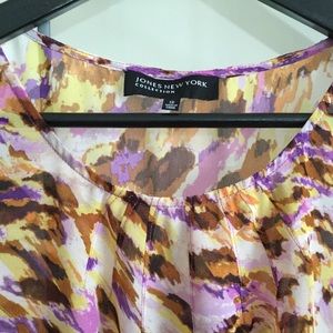 COPY - Jones New York Large Sheer Blouse Sleeveless